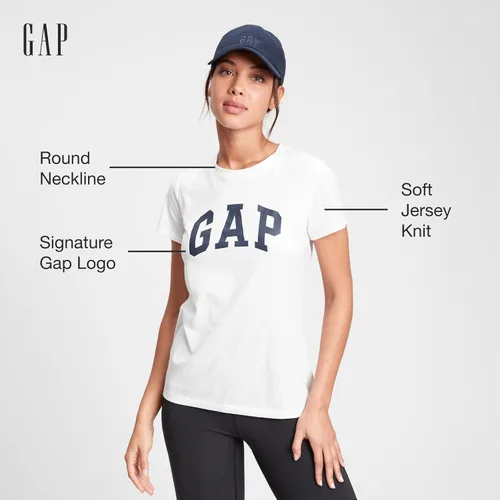 Miniatura 2 de GAP Camiseta clásica con logotipo para mujer