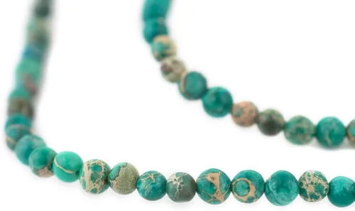Miniatura 114 de The Bead Chest Cuentas de Jade Blanco Mate Redondas (8mm): Piedra Preciosa Orgánica Redonda Esférica de Energía con Poder de Sanación para Hacer