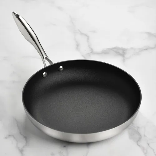 Miniatura 7 de Scanpan Sartén CX+ de 11 pulgadas con tapa de cristal, antiadherente Stratanium Plus, acero inoxidable de 5 capas