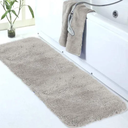 Miniatura 22 de Walensee Alfombra de baño antideslizante (16 x 24 pulgadas, color rubor) absorbente de agua, microfibra suave, lavable a máquina, alfombra de baño