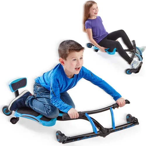 YBIKE Leap Vehículo de Juguete Autopropulsado con Derrape y Carrera para Niños y Niñas de 4 a 9 años - Azul