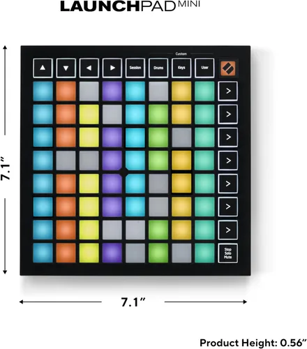 Miniatura 2 de Novation Launchpad Mini [MK3] - Controlador portátil MIDI de 64 almohadillas, controlador de rejilla USB para actuaciones Ableton Live y Logic Pro