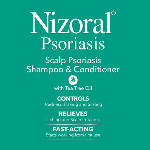 Miniatura 3 de Nizoral Champú y acondicionador para la psoriasis, 11 onzas, tratamiento suave del cuero cabelludo, alivia la picazón, la descamación