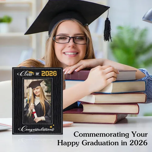 Miniatura 3 de FLYAB Marco de fotos de graduación Clase de 2025 - Regalos de graduación 2025 para hombres y mujeres, exhibición especial para una preciada foto