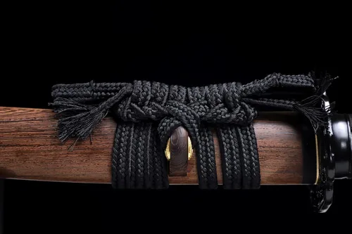 Miniatura 9 de Tanto Sword - Espada corta hecha a mano de arcilla katana templada de acero T10 real Hamon espada samurái de espiga completa afilada