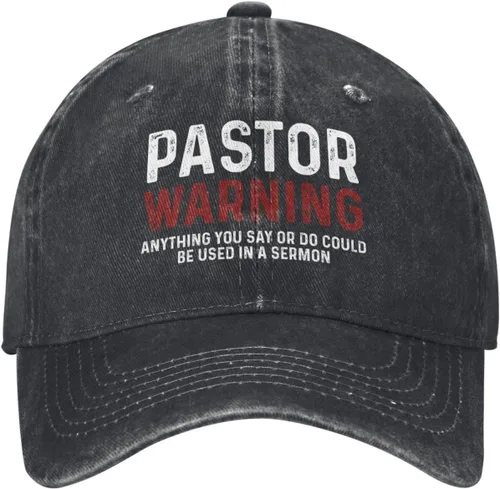 Miniatura 2 de Regalos de agradecimiento para pastores, regalos para pastores para hombres, sombrero de advertencia para pastor, gorra de advertencia para pastor