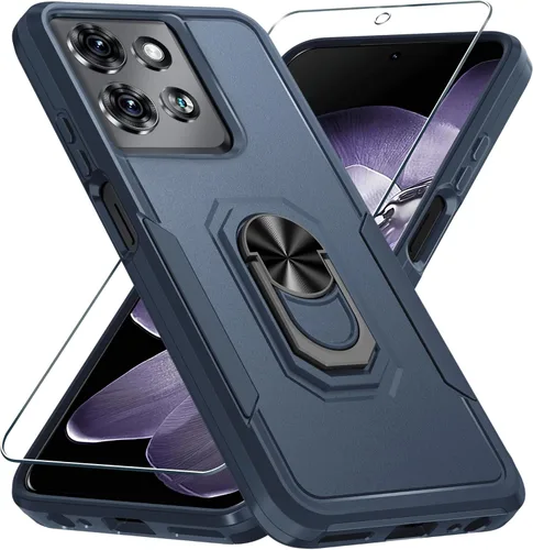 Miniatura 14 de Janmitta - Funda compatible con Moto G 5G 2023 con protector de pantalla, cubierta protectora de cuerpo completo resistente a prueba de golpes
