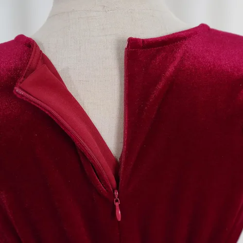 Miniatura 91 de IDOPIP Vestido tutú de terciopelo para niñas pequeñas, vestido de manga larga para princesa, Navidad, cumpleaños, fiesta, boda, vestidos de otoño e