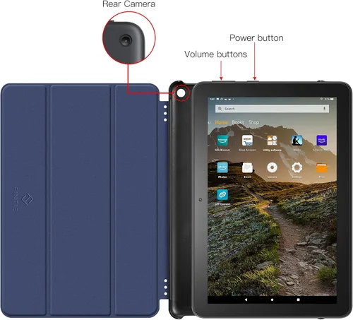 Miniatura 6 de Fintie Funda para tablet Amazon Fire HD 10 y Fire HD 10 Plus (solo compatible con versión 11ª generación 2021) – ultra ligera y delgada cubierta