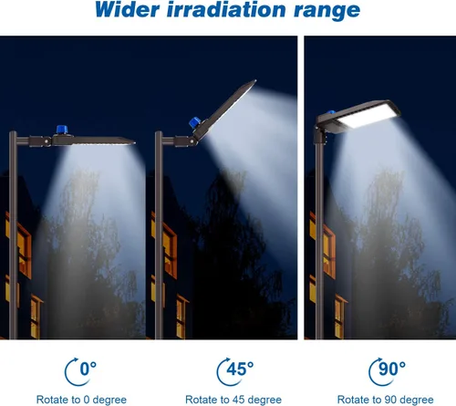 Miniatura 6 de Juyace Luz LED de estacionamiento de 300 W, montaje deslizante, montaje del atardecer al amanecer, iluminación exterior, inundación exterior