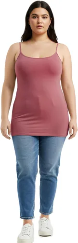 Miniatura 103 de Emmalise Camisola larga casual básica para mujer, con tirantes ajustables, top en capas