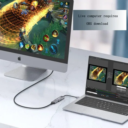 Miniatura 3 de Tarjeta de captura de video, dispositivo de captura de video HDMI 4K, 1080P HD 30fps Grabber de audio y video en vivo para juegos, transmisión
