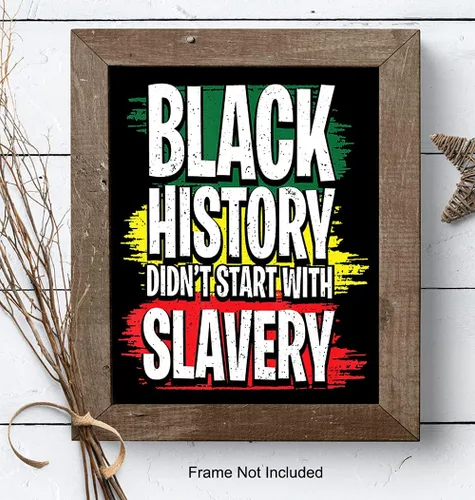 Miniatura 8 de Black History - Arte de pared afroamericano para hombres y mujeres, regalos afroamericanos, orgullo negro, cultura histórica BLM, bandera afro BLM