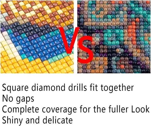 Miniatura 4 de Kits de pintura de diamantes grandes de 15 x 19 pulgadas, diseño cuadrado de pavo real 5D, punto de cruz, pintura familiar por números, adultos