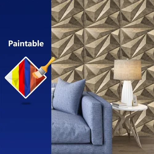 Miniatura 7 de Art3dwallpanels Panel de pared de PVC 3D diamante para decoración de pared interior, panel de PVC para decoración de pared, paneles de pared