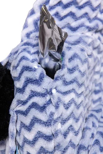 Miniatura 3 de Niko Easy Wash - Funda y forro para asiento de automóvil para niños, diseño Chevron Minky azul, ideal para clima invernal, ajuste universal, probado