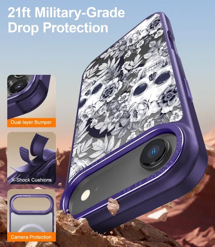 Miniatura 373 de Goodon para iPhone 15 Pro Max con protector de pantalla de privacidad, compatible con Magsafe, funda translúcida mate a prueba de golpes - Linda