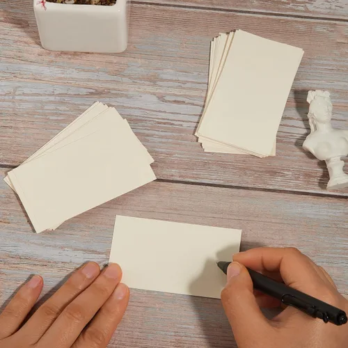 Miniatura 5 de Paquete de 100 tarjetas de papel grueso en blanco para invitaciones, tarjetas de felicitación, postales, fotos, papel grueso de 250 GSM