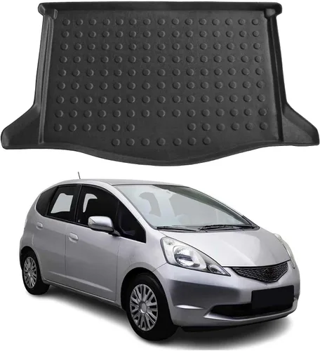 Miniatura 9 de OMAC Alfombrillas para maletero Honda Fit Hatchback 5 puertas 2007-2008 Moldeado 3D Cargo Liner - Negro - Caucho - Protección para todo