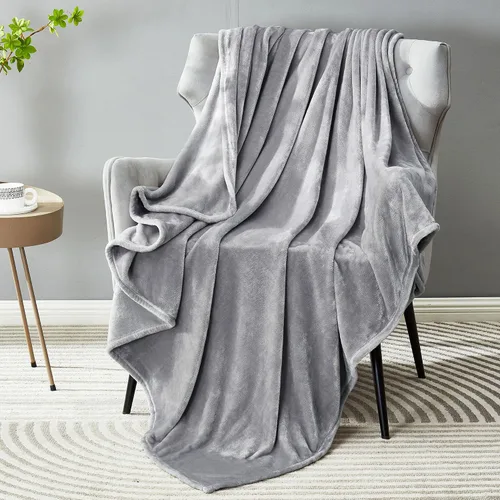 Miniatura 49 de Dreamnine Manta extrasuave, vellón de felpa, silla, sofá, 50 x 60 pulgadas, franela de terciopelo, ligera, mullida, microfelpa, decorativa, cálida
