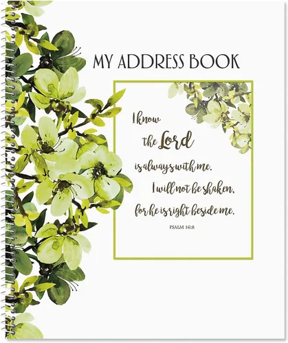 Miniatura 2 de Current Faith - Libreta de direcciones impresa grande, 56 páginas, grande de 7 x 8.5 pulgadas, encuadernada en espiral, organizador religioso