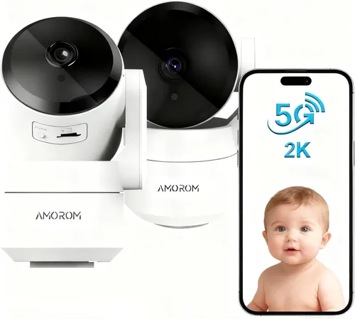 Miniatura 11 de Cámara AMOROM para mascotas 360° Cámaras de seguridad para el hogar (paquete de 3)