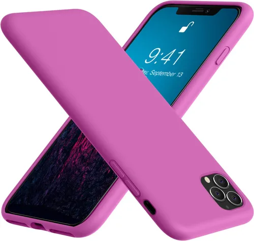 Miniatura 9 de Vooii Compatible con iPhone 11 Pro, silicona líquida suave de goma delgada, funda protectora de cuerpo completo con forro de microfibra suave