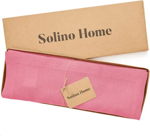 Miniatura 26 de Solino Home Juego de 4 manteles individuales blancos de 100 % lino puro de 14 x 14 pulgadas para invierno, San Valentín, primavera, Pascua, Fete