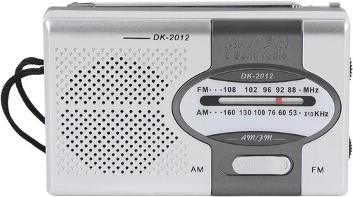 Miniatura 10 de Radio portátil, radio transistor de bolsillo AM FM con altavoz y conector para auriculares, para viajes al aire libre y uso doméstico (azul plateado)