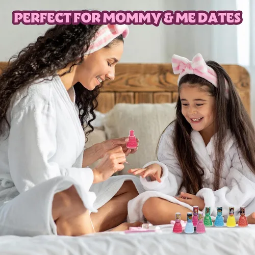 Miniatura 8 de Townley Girl Disney Princess - Juego de 18 esmaltes de uñas a base de agua, secado rápido y despegable, juego de pintura de uñas para niñas de 3 años