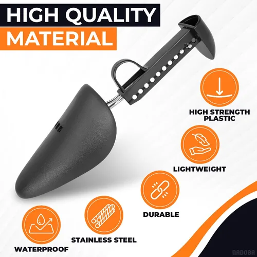 Miniatura 3 de NADOBA 5 pares de árboles de zapatos de plástico I árboles de zapatos de longitud ajustable para hombres I zapatos y botas árboles I hombres zapatos
