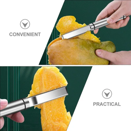 Miniatura 5 de Kichvoe Removedor de núcleo de mango de acero inoxidable para cortar y extraer núcleos sin esfuerzo, herramienta esencial de cocina para disfrutar