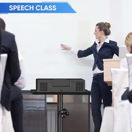 Miniatura 5 de Texet Soporte para proyector, trípode para laptop con altura ajustable, soportes plegables portátiles de 22 a 67 pulgadas, perfecto para oficina