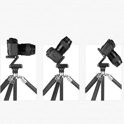Miniatura 8 de Placa universal de liberación rápida, cabezal de trípode Z Flex Tilt Trípode de aluminio, soporte de cámara plegable de aluminio, cabezal de bola