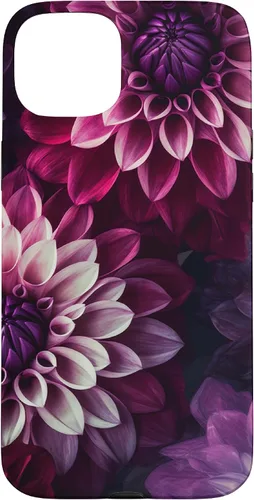 Miniatura 8 de iPhone 11 Dahlia Flower Floral Nature Garden Funda con diseño granate rosa y morado