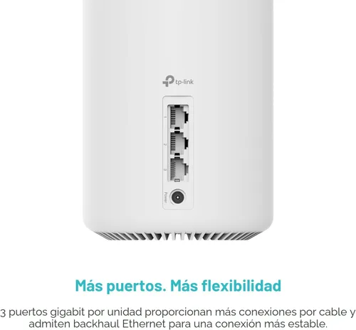 Miniatura 6 de TP-Link Deco XE75 AXE5400 Tri-Band WiFi 6E Mesh System - Wi-Fi hasta 7200 pies cuadrados, Calificado por Engadget como la Mejor Malla