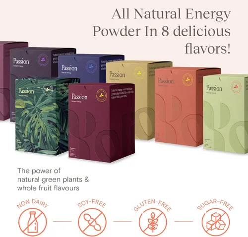 Miniatura 6 de Yoli Passion Energy - Mezcla de polvo de frambuesa y limón a granel, 90 porciones sin azúcar, bebida con té verde y guaraná para ayudar a