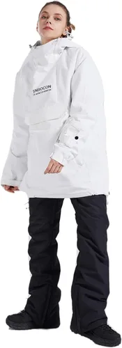 Miniatura 6 de Chaqueta anorak de esquí para mujer, impermeable, resistente al viento, cálido, para snowboard, abrigo de invierno con capucha