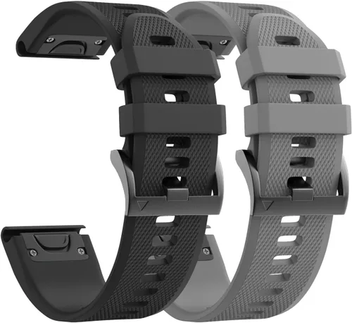 Miniatura 8 de ANCOOL para Banda de reloj Fenix 5/6/7 de 22mm de silicona suave Compatible con Garmin Fenix 5 Plus/6 Pro/8 47mm/7 Pro/Approach S60/S62