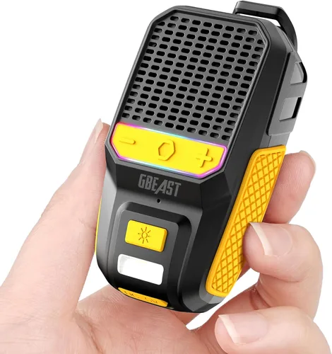 GBEAST Altavoz Bluetooth Portátil, Mini Altavoces Portátiles con Clip para Llevar Puestos, Tiempo de Reproducción Todo el Día, Resistente al Agua,