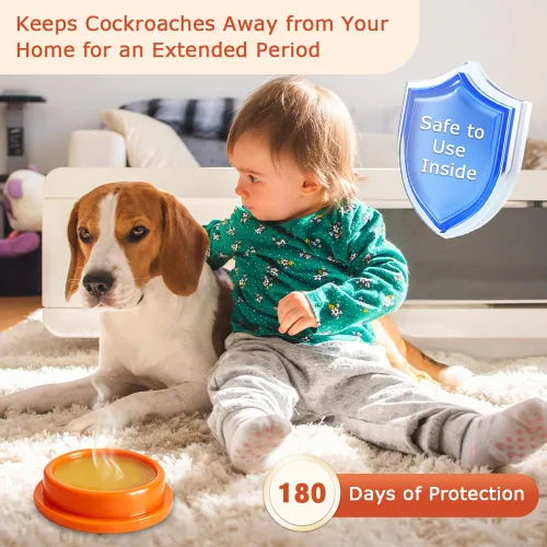 Miniatura 3 de Paquete de 80 cebo de gel para cucarachas, solución de infestación de cebo de gel de cucaracha altamente eficaz, mata cucarachas de acción rápida