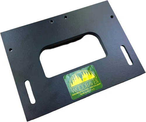 Woodhaven 8541 Plantilla de bisagra de puerta de 4" con radio de 5/8", plantilla fenólica sólida, fabricada en los Estados Unidos | , cnc-machined
