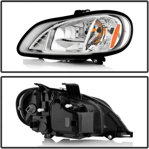 Miniatura 2 de ACANII - Para 2004-2012 Freightliner Business Class M2 106 112 Cromado Faros delanteros Par Izquierdo+Derecho