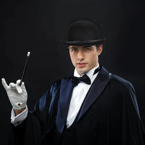 Miniatura 4 de SATINIOR Black Felt Bowler Derby Hats Bulk Men Women Halloween Costume Hats for Victorian Bolivian Cosplay Party Supplies