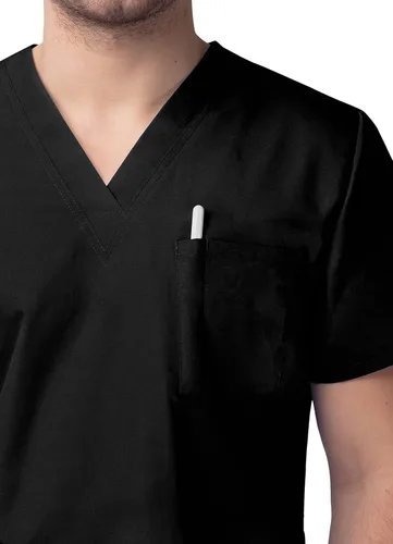 Miniatura 4 de Sivvan Unisex Scrubs - Classic V-Neck Top & Drawstring Pants Scrub Set