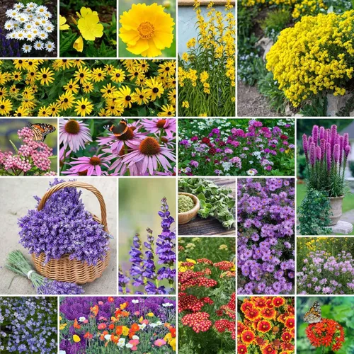 Miniatura 9 de Eden Brothers Semillas mixtas de flores silvestres de aves y mariposas para plantar, 1/4 libras, más de 120,000 semillas con cosmos, manta india