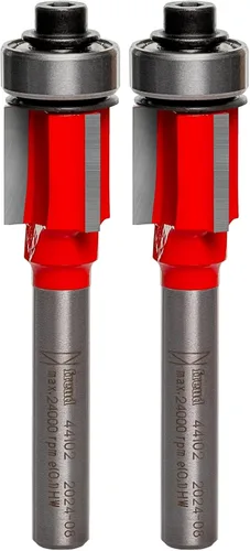 Freud 44-102: Broca de rodamiento de 1/2" (diámetro) con vástago de 1/4", altura de carburo de 1/2" (paquete de 2)