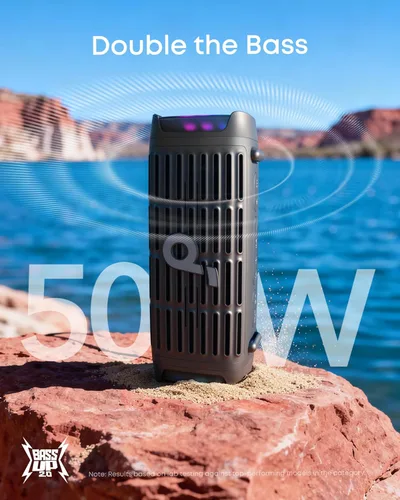 Miniatura 4 de Soundcore Boom 3i by Anker, Altavoz compacto para exteriores, IP68 impermeable, reproducción flotante, resistente al agua salada, BassUp 2.0