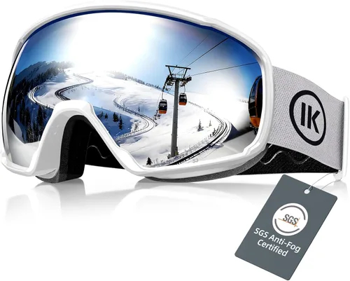 Innerking OTG - Gafas de esquí aprobadas por SGS, para usar sobre gafas de nieve, snowboard, invierno, antivaho para adultos, jóvenes, hombres y