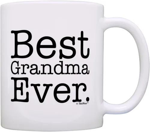 Miniatura 15 de Taza de café o té, regalo ideal para el día del padre, madre, abuela o abuelo , Blanco 11oz Grandma & Grandpa